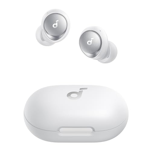 Soundcore by Anker Space A40 Adaptive Active Noise Cancelling Wireless Earbuds, Reduce Noise by Up to 98%, Ultra Long 50H Playtime, 10H Single Playtime, Hi-Res Sound, Comfortable Fit, Wireless Charge