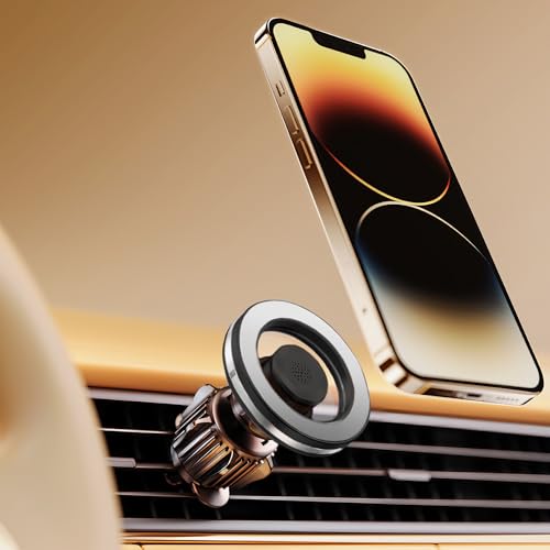 for Magsafe Car Mount for iPhone, Aluminum Alloy Vent Mount,Built-in Air Freshener,Magnetic Phone Holder for Car,Cell Phone Car Mount,Strong Magnet,for iPhone 12,13,14,15,16 pro max and Android