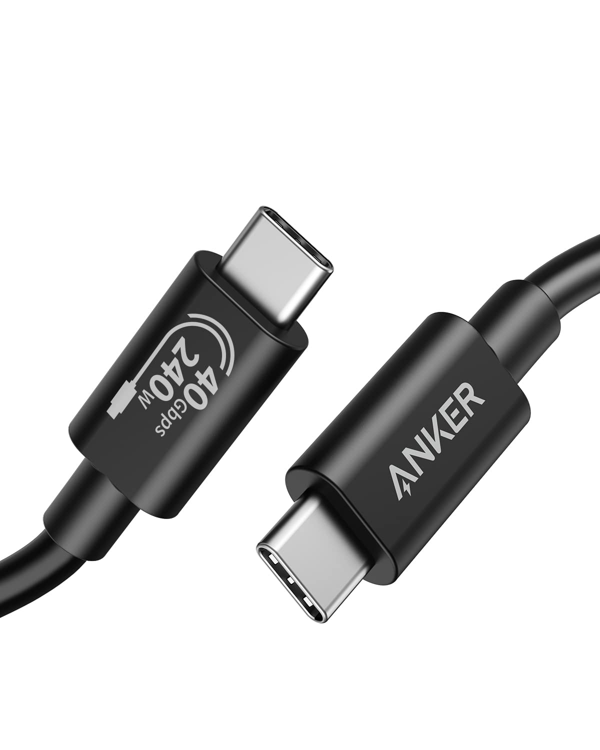 Anker USB C Cable(3.3FT, 240W), USB 4 Data Cable, 40Gbps, 8K HD Display, Thunderbolt 4/3 Compatible, for iPhone 16, MacBook, Hub, Docking and More