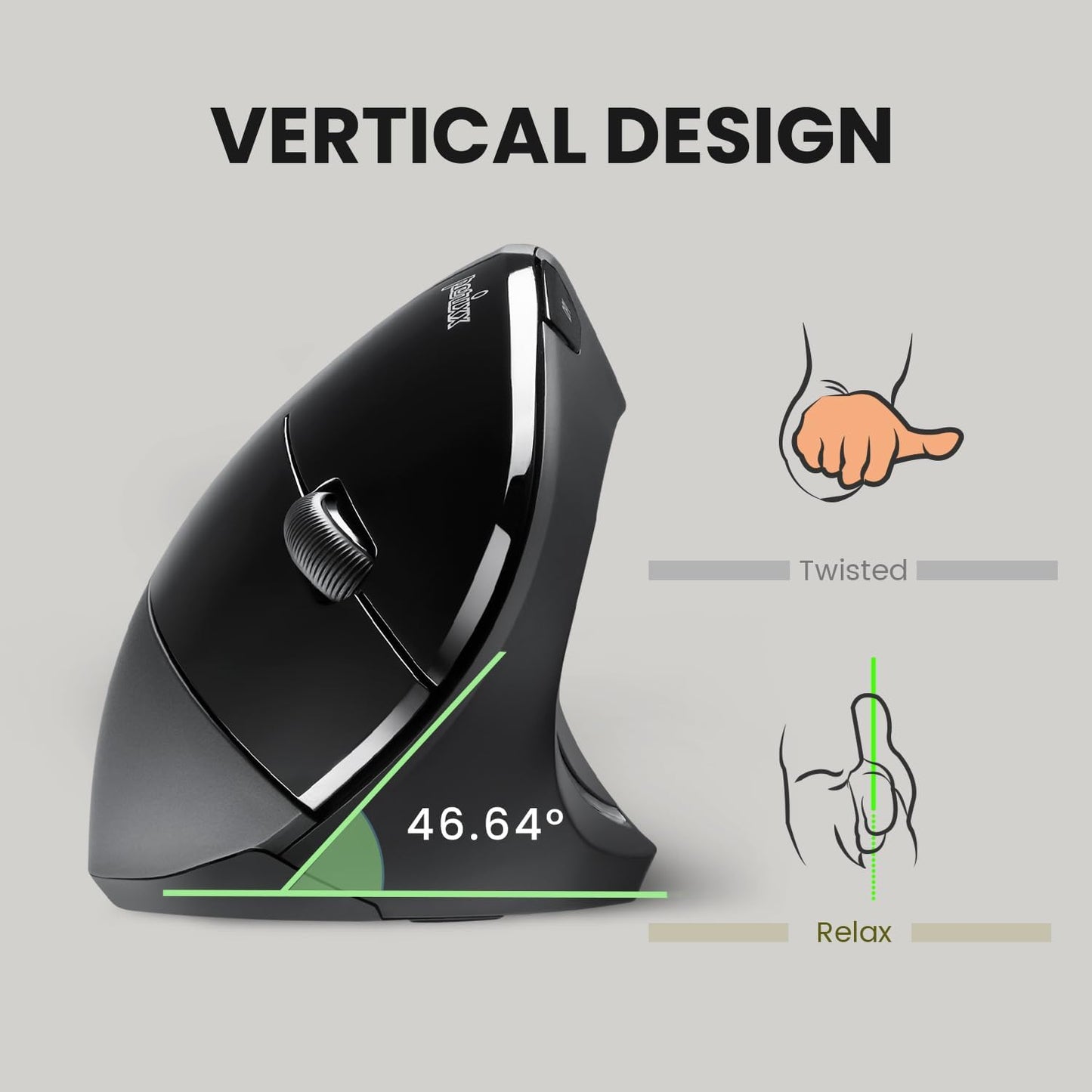 Wireless Ergonomic Vertical Mouse Recommended with RSI User