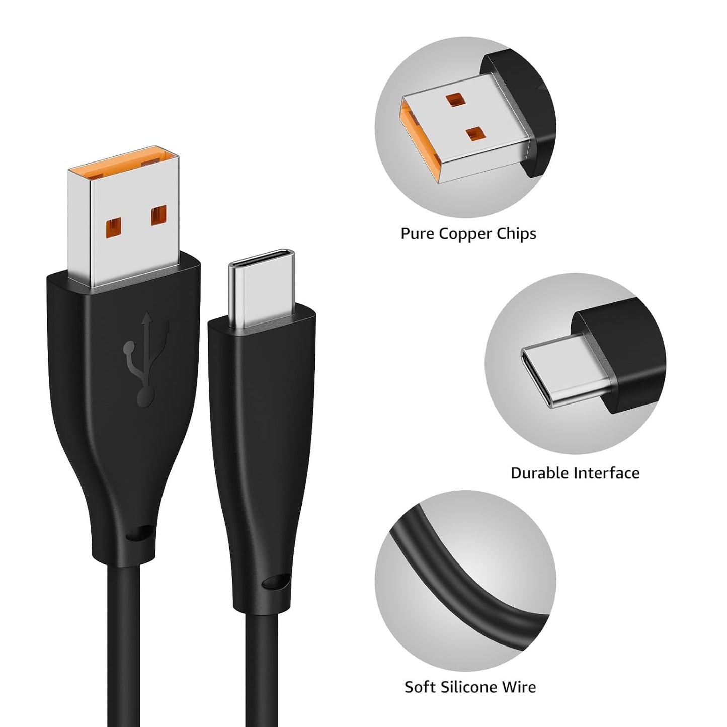 USB-C to USB-A Charging Cable