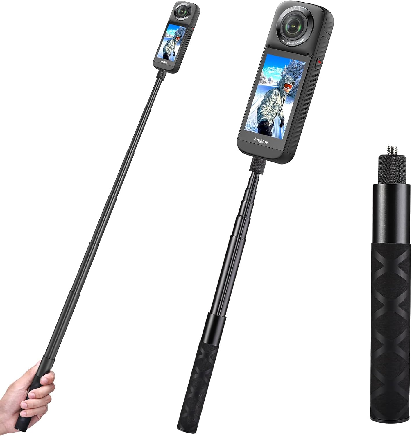 Invisible Selfie Stick 70/16 CM Straight Pull Type