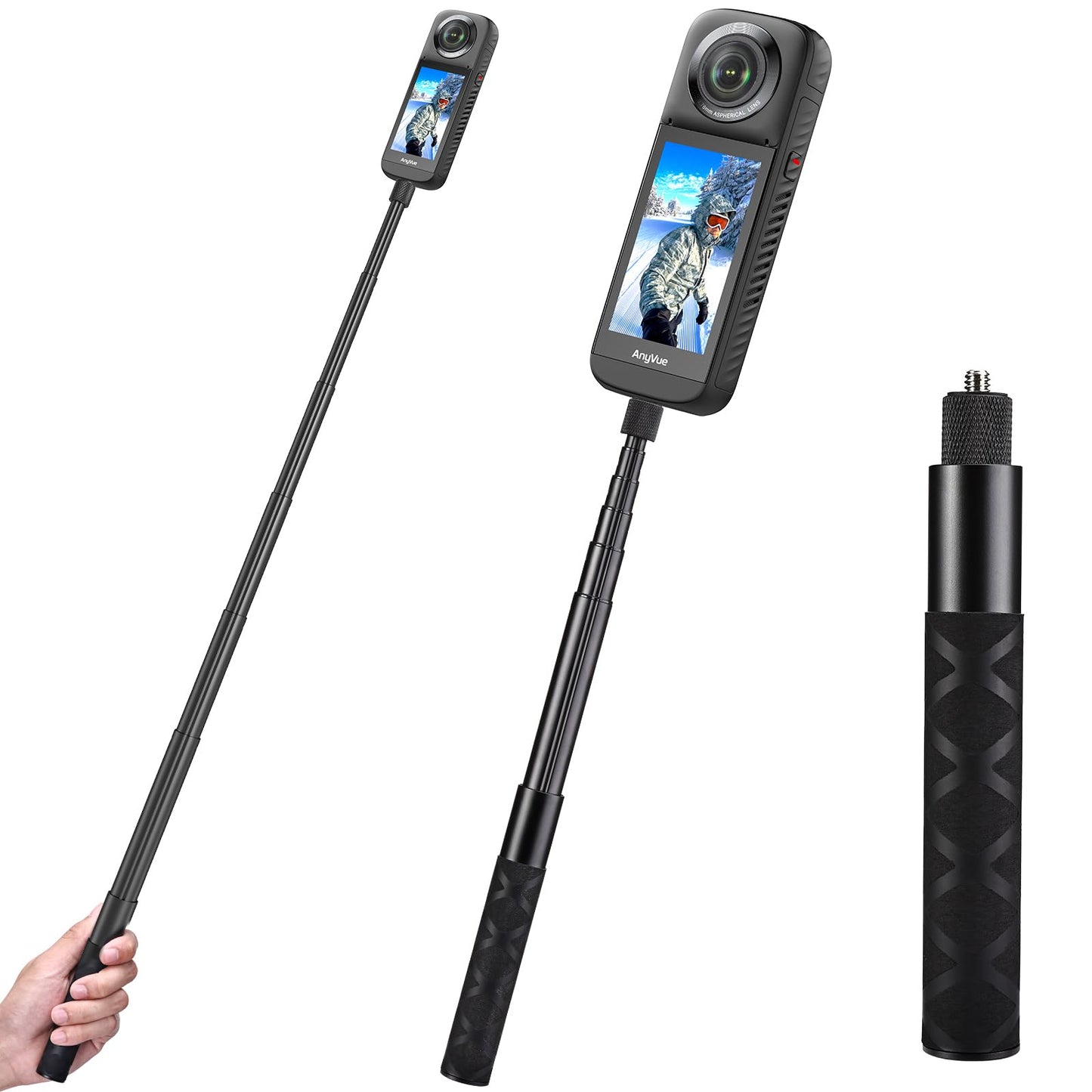 Invisible Selfie Stick 70/16 CM Straight Pull Type