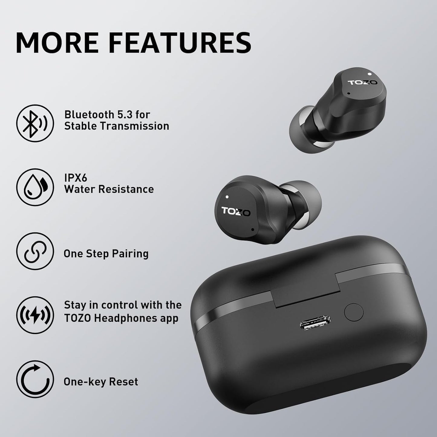 Hybrid Active Noise Cancelling Wireless Earbuds