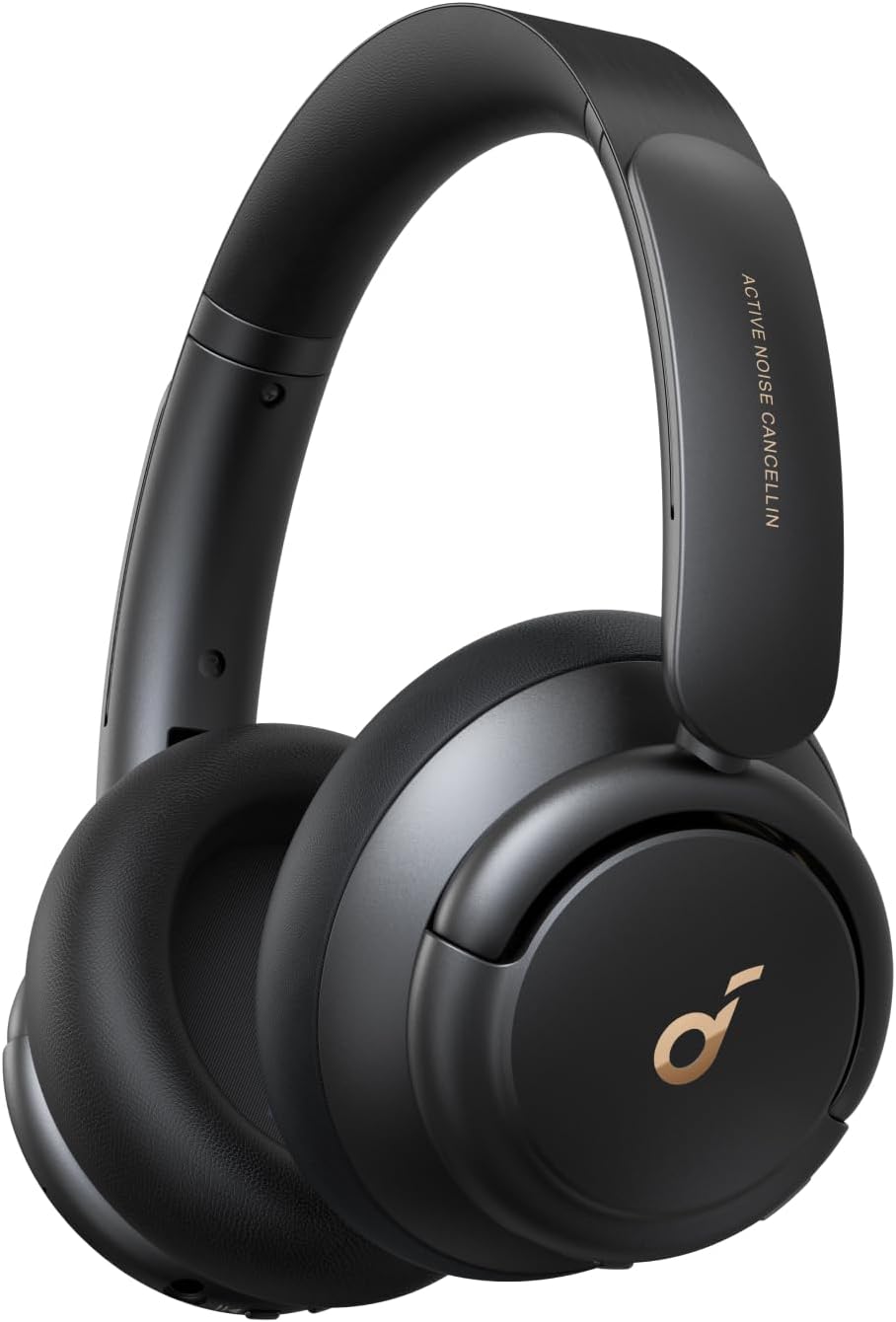 soundcore Life Q30 by Anker, Hybrid Active Noise Cancelling Headphones with Multiple Modes, Hi-Res Sound, Custom EQ via App, 50H Playtime, Comfortable Fit, Bluetooth, Multipoint Connection