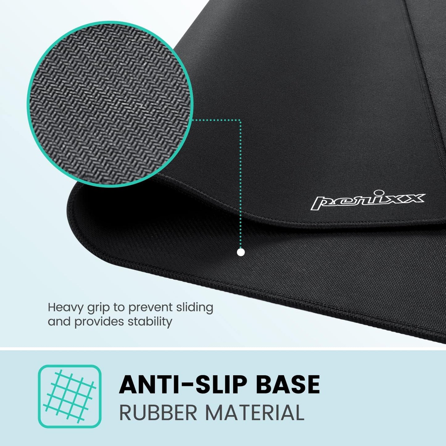 Waterproof Gaming Mouse Pad with Stitched Edge