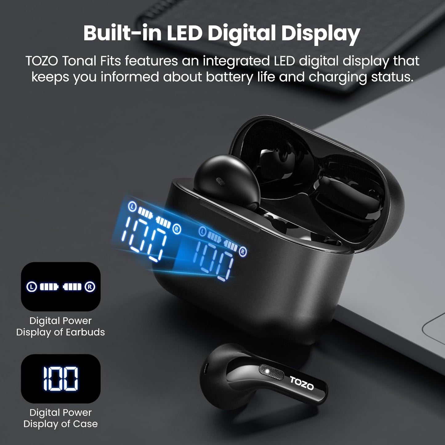 T21 Wireless Earbuds Bluetooth 5.3 Dual Mic