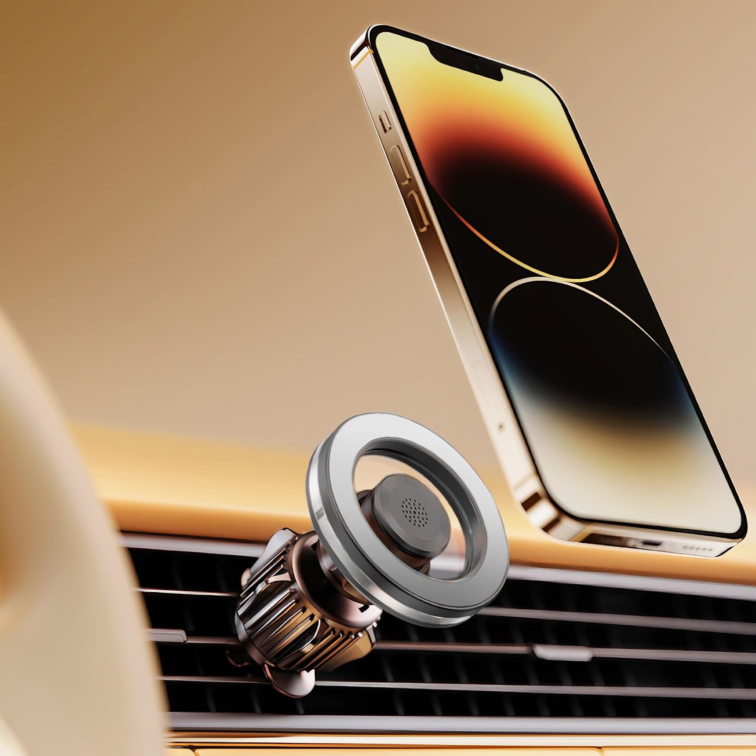 for Magsafe Car Mount for iPhone, Aluminum Alloy Vent Mount,Built-in Air Freshener,Magnetic Phone Holder for Car,Cell Phone Car Mount,Strong Magnet,for iPhone 12,13,14,15,16 pro max and Android