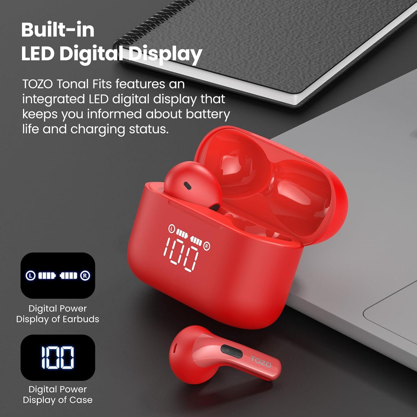 T21 Wireless Earbuds Bluetooth 5.3 Dual Mic