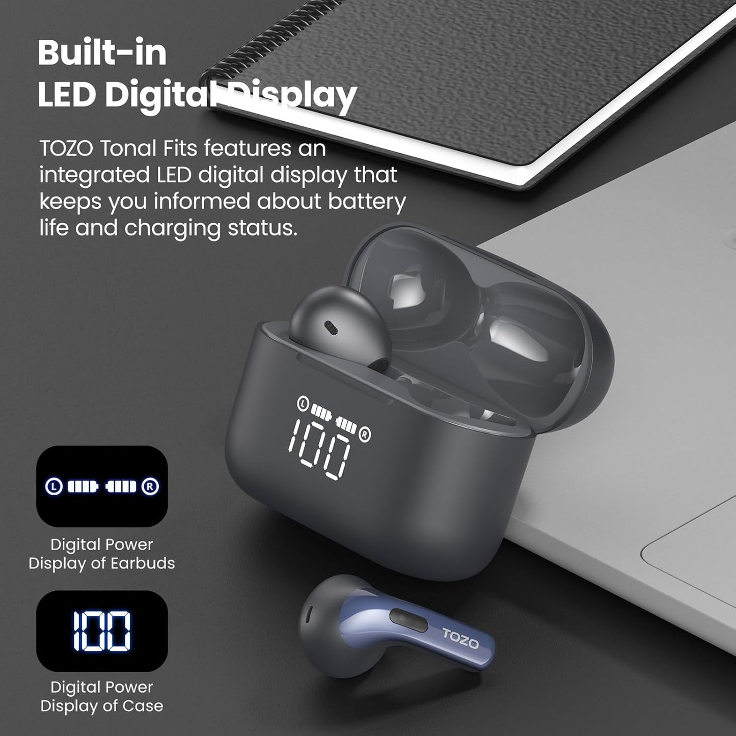 T21 Wireless Earbuds Bluetooth 5.3 Dual Mic