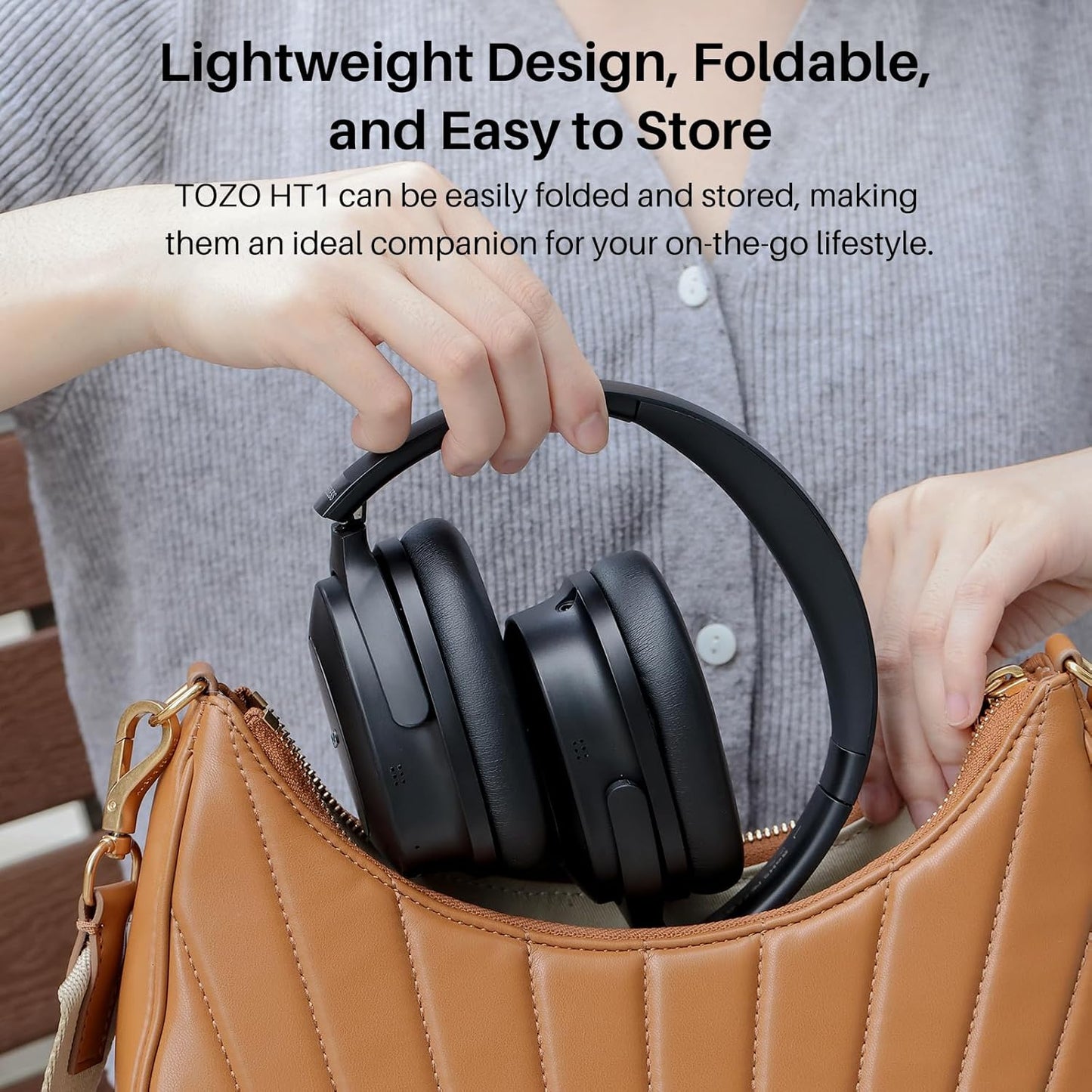 Hybrid Active Noise Cancelling Headphones, Wireless Over Ear Bluetooth